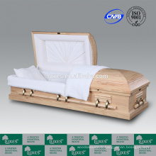 Cercueil LUXES vente Style américain pays pin cercueil en bois pour la crémation
